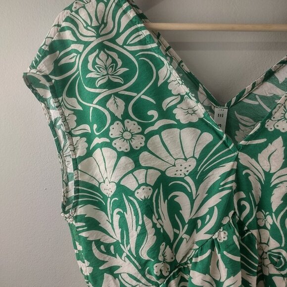 Women's MNG Green Floral Print Maxi Dress Size L - Picture 5 of 7